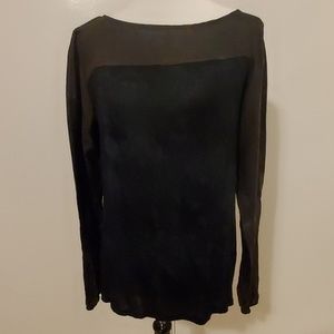 Michael Stars Tie Dyed Silk Top Sweater